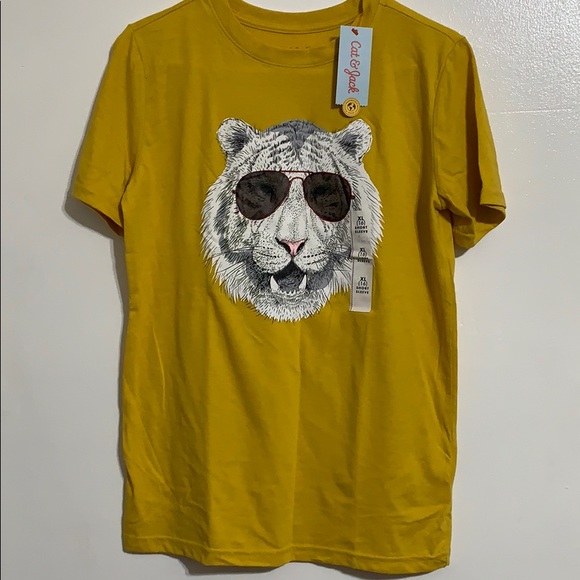 Cat Jack Boys Yellow T Shirt 